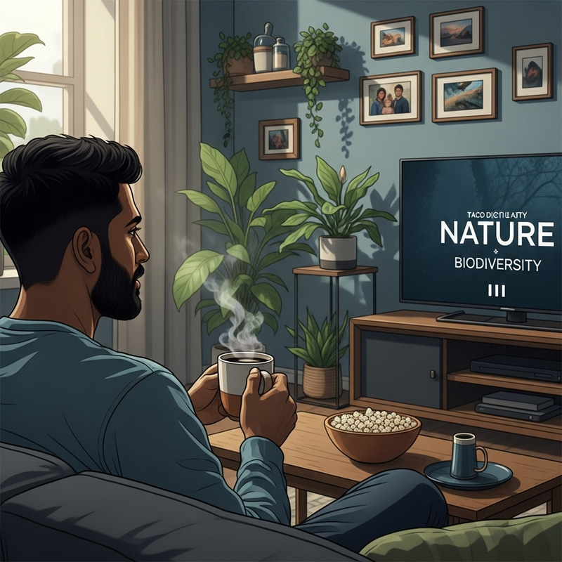 South Asian Man Enjoying Coffee | Nature Documentary