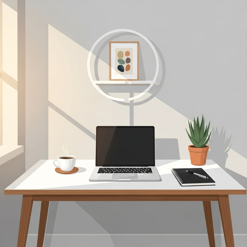 Minimalist Illustrative Workspace Inspiration Minimalist Illustrative Workspace Inspiration