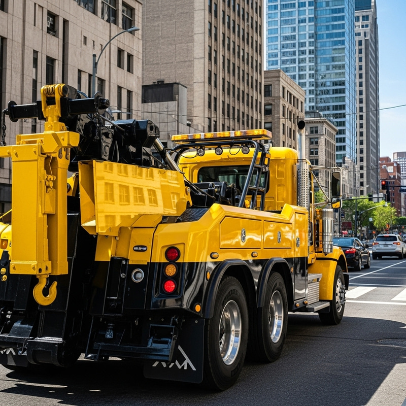 Yellow Tow Truck: Efficient Towing Services Yellow Tow Truck: Efficient Towing Services