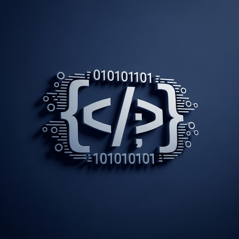 3D Coding Illustration Logo Design 3D Coding Illustration Logo Design