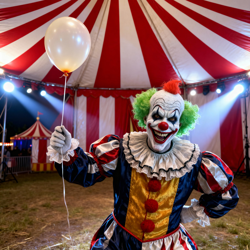 Creepy Clown Horror Photography