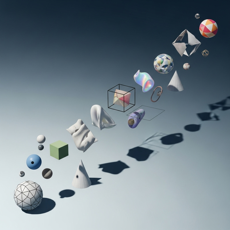 Visualizing Abstract Transition from 3D to 5D Spaces Visualizing Abstract Transition from 3D to 5D Spaces