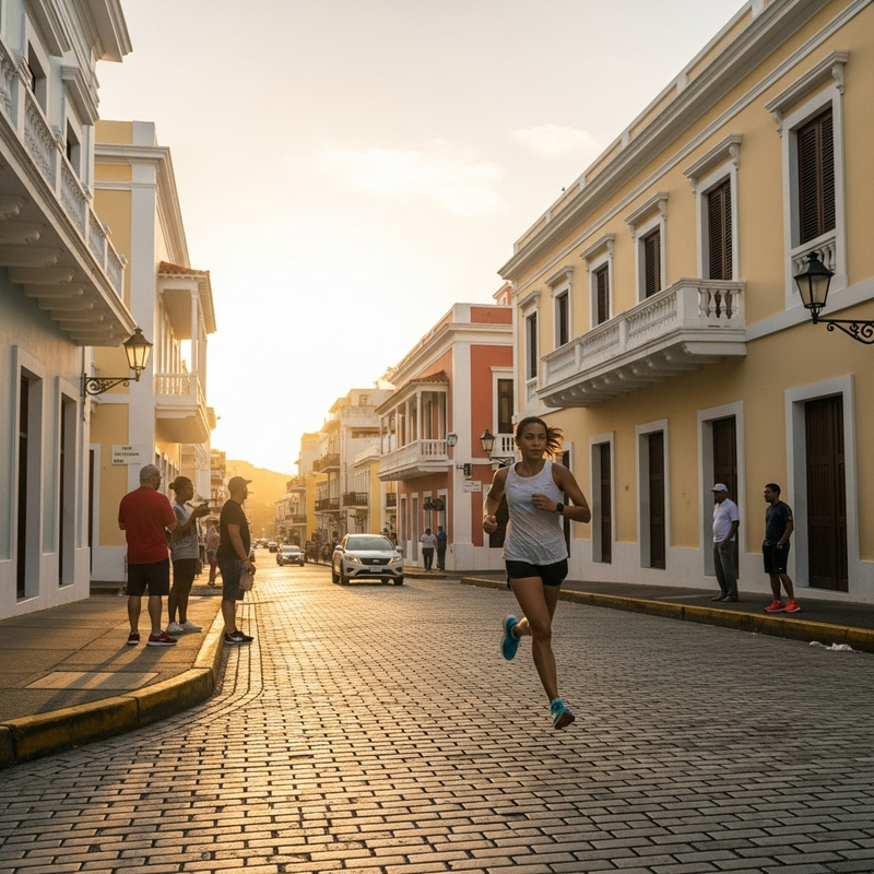 Morning Run in San Juan, Puerto Rico - Captivating Image