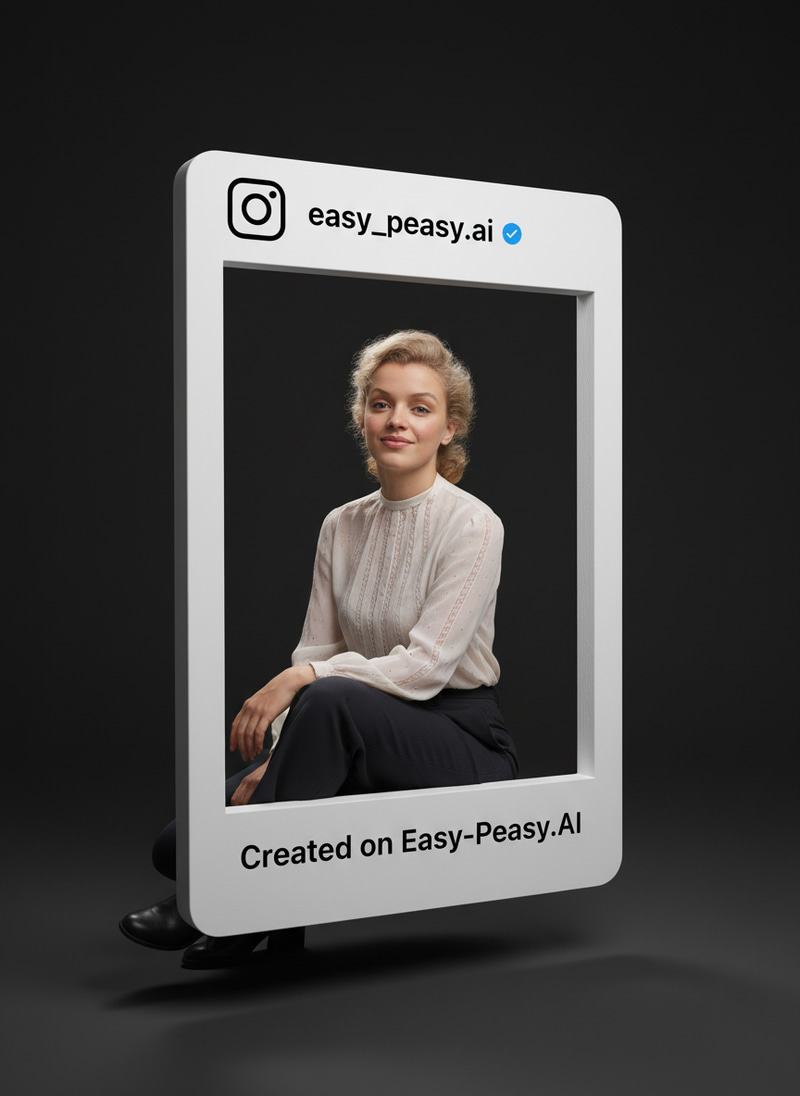 Stylish 3D Instagram Portrait - Easy-Peasy.AI