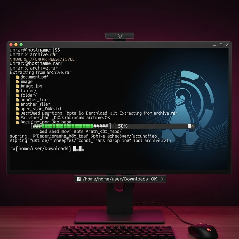 Unzip RAR Images in Linux OS - Extract Photos
