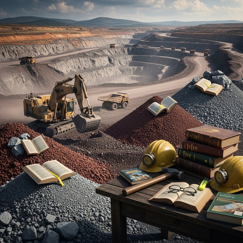 Mining Scene with Books: A Blend of Realism and Artistic Depth Mining Scene with Books: A Blend of Realism and Artistic Depth
