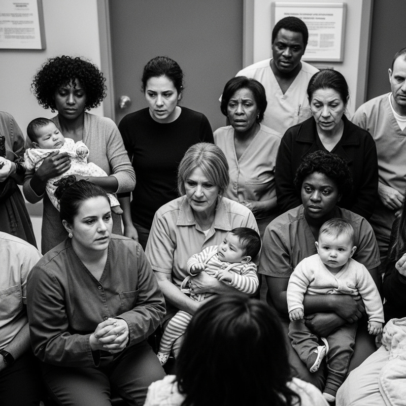 Intense Emotions in Chaotic Emergency Room Scene Intense Emotions in Chaotic Emergency Room Scene