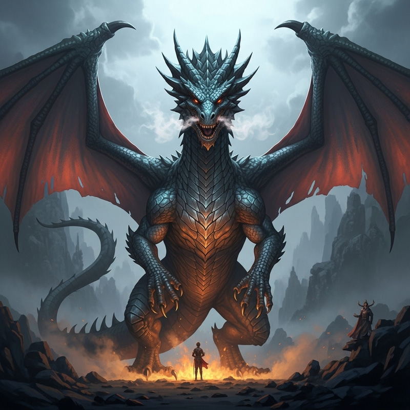 Gordon Thunder Dragon: Majestic Creature with Unrestrainable Power