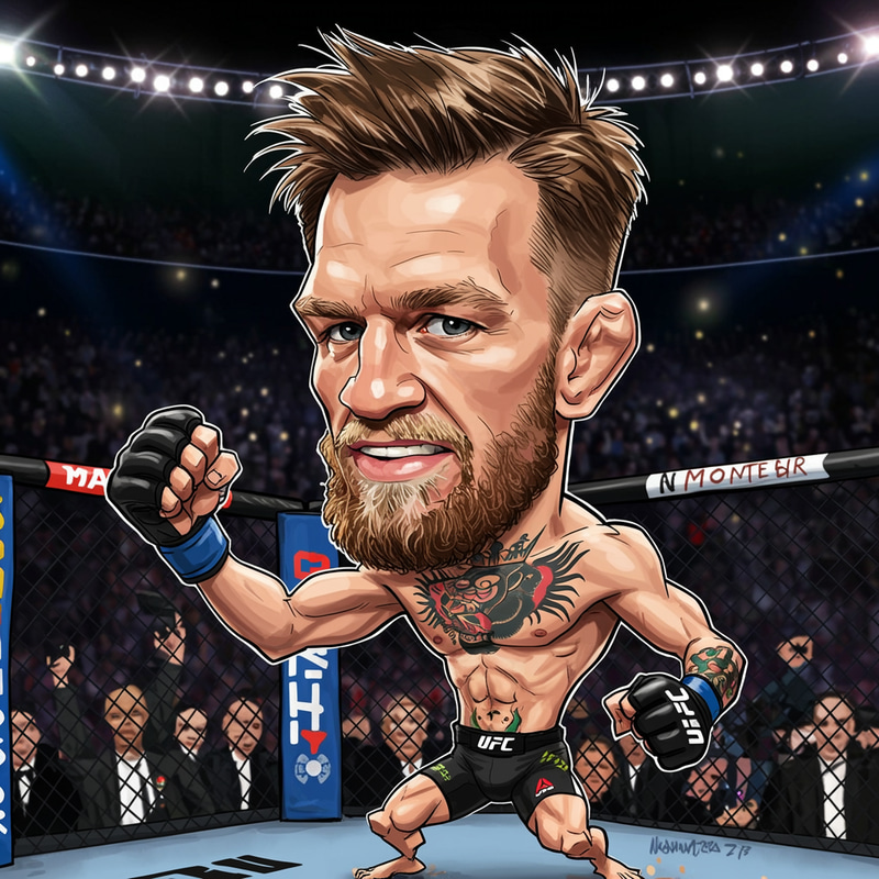 Conor McGregor Caricature Art