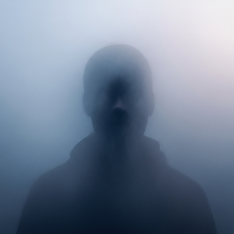 Enigmatic Silhouette in Mist: Solitude & Enigma Enigmatic Silhouette in Mist: Solitude & Enigma