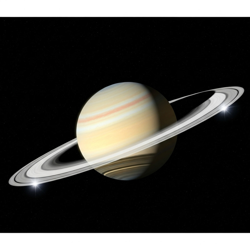 Saturn Cartoon Drawing Design in Color