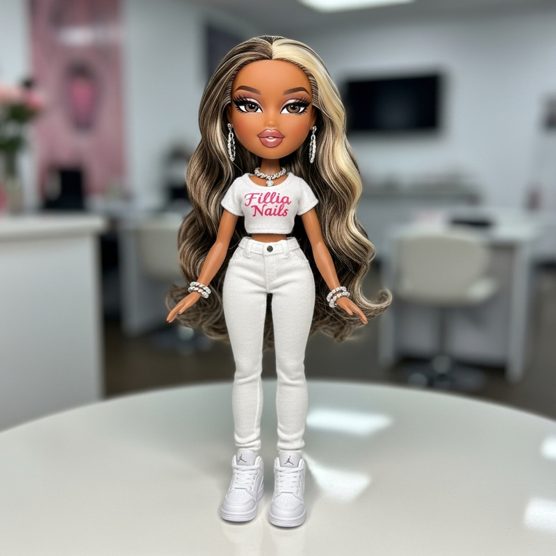 Ultra-Realistic Bratz-Inspired Doll - Fillia Nails Ultra-Realistic Bratz-Inspired Doll - Fillia Nails