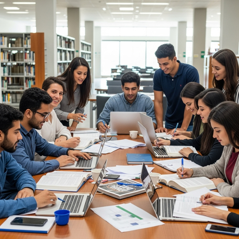 Diverse Saudi Graduate Students | University Study Scene Diverse Saudi Graduate Students | University Study Scene