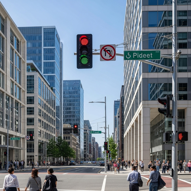 Modern Streets and Traffic Lights: A Contemporary View