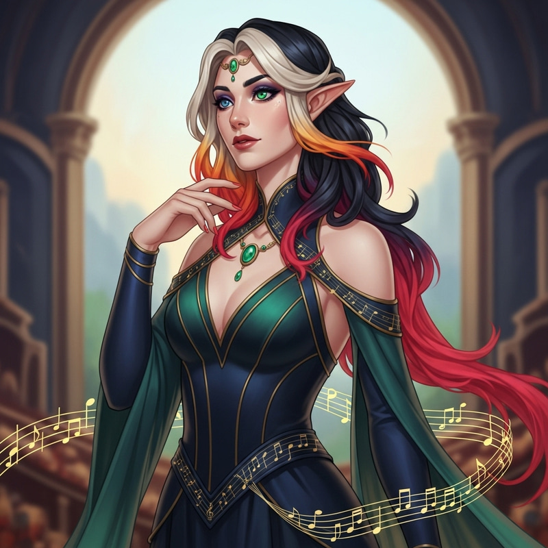 Lyra Serenade: Elegance and Musical Magic - D&D Character Guide Lyra Serenade: Elegance and Musical Magic - D&D Character Guide