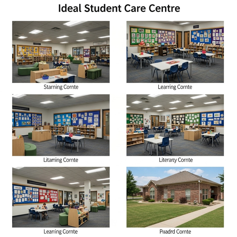 Innovative Student Care Centre with Learning Corners & Display Area Innovative Student Care Centre with Learning Corners & Display Area