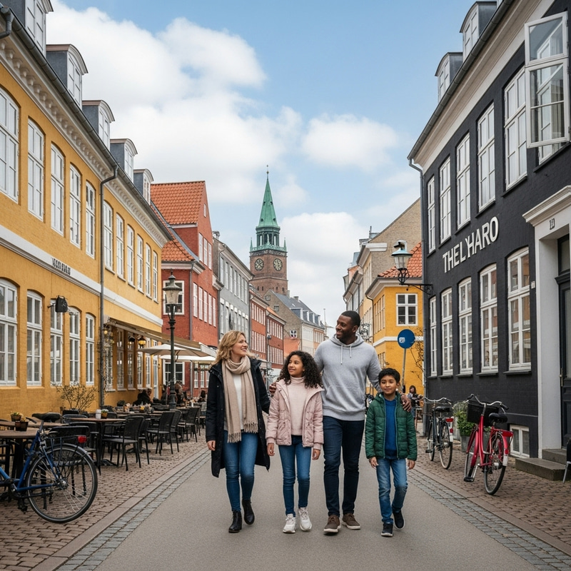 Exploring Danish Family Trip in Cozy Streets