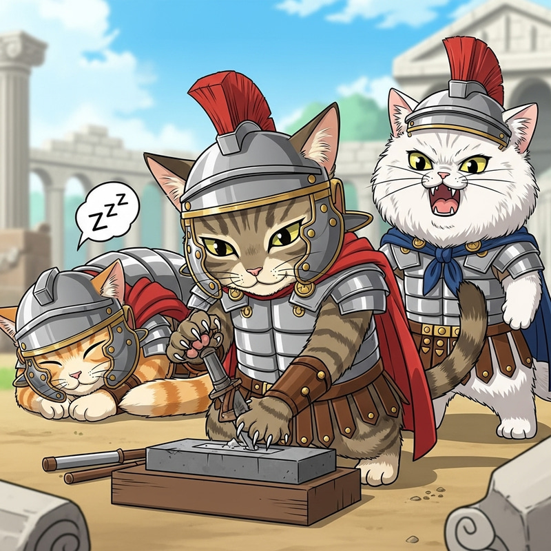 Anime Cats Legionnaire Battle Prep Anime Cats Legionnaire Battle Prep