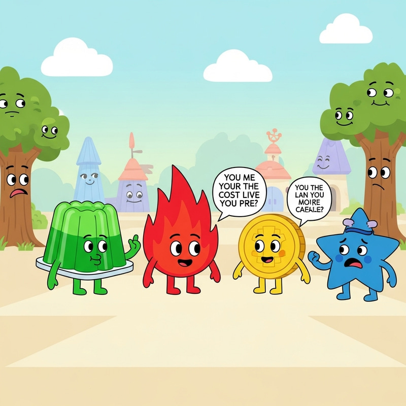Colorful BFDI Characters Animated Scene Colorful BFDI Characters Animated Scene