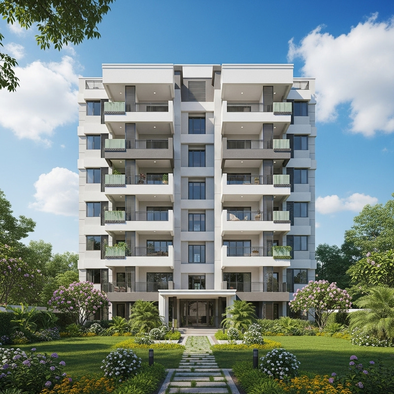 Beautiful 12-Story House Design with Stylish Balconies | Luxury Living Experience