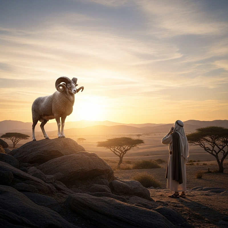 Divine Ram Sacrifice: Abraham's Divine Gift Divine Ram Sacrifice: Abraham's Divine Gift
