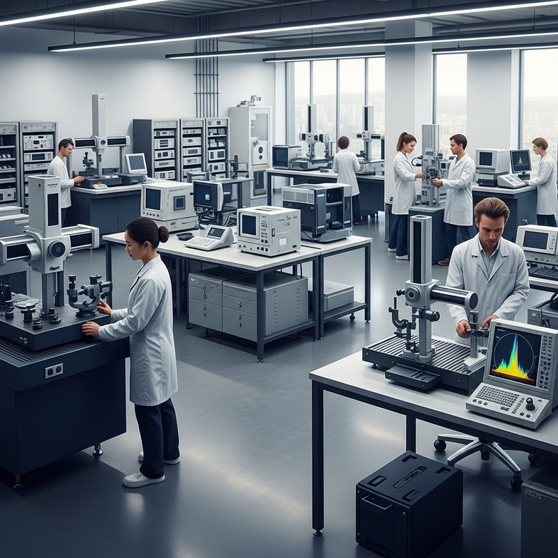 Modern Metrology Scene | High-Tech Lab Imagery Modern Metrology Scene | High-Tech Lab Imagery
