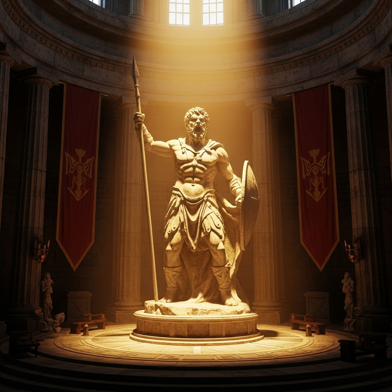 Epic Barbarian Statue: Grandeur of Ancient Legends Epic Barbarian Statue: Grandeur of Ancient Legends