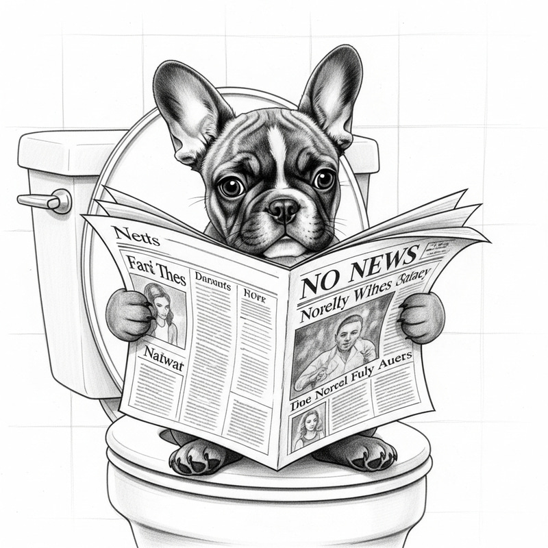 Adorable French Bulldog Puppy Pencil Sketch Adorable French Bulldog Puppy Pencil Sketch