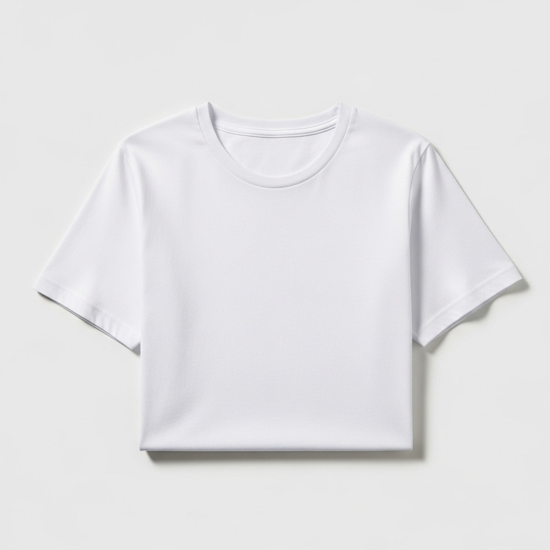 Crisp White T-Shirt: Soft Cotton, Classic Design Crisp White T-Shirt: Soft Cotton, Classic Design