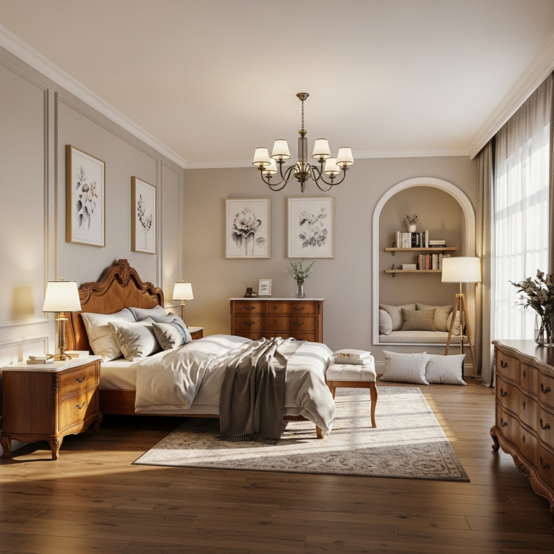 Beautifully Decorated Bedroom - Contemporary Vintage Style Beautifully Decorated Bedroom - Contemporary Vintage Style