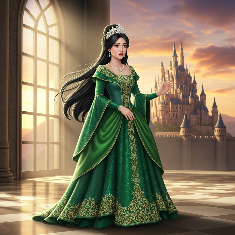 Dương Becomes a Princess - Traditional Royal Gown Dương Becomes a Princess - Traditional Royal Gown