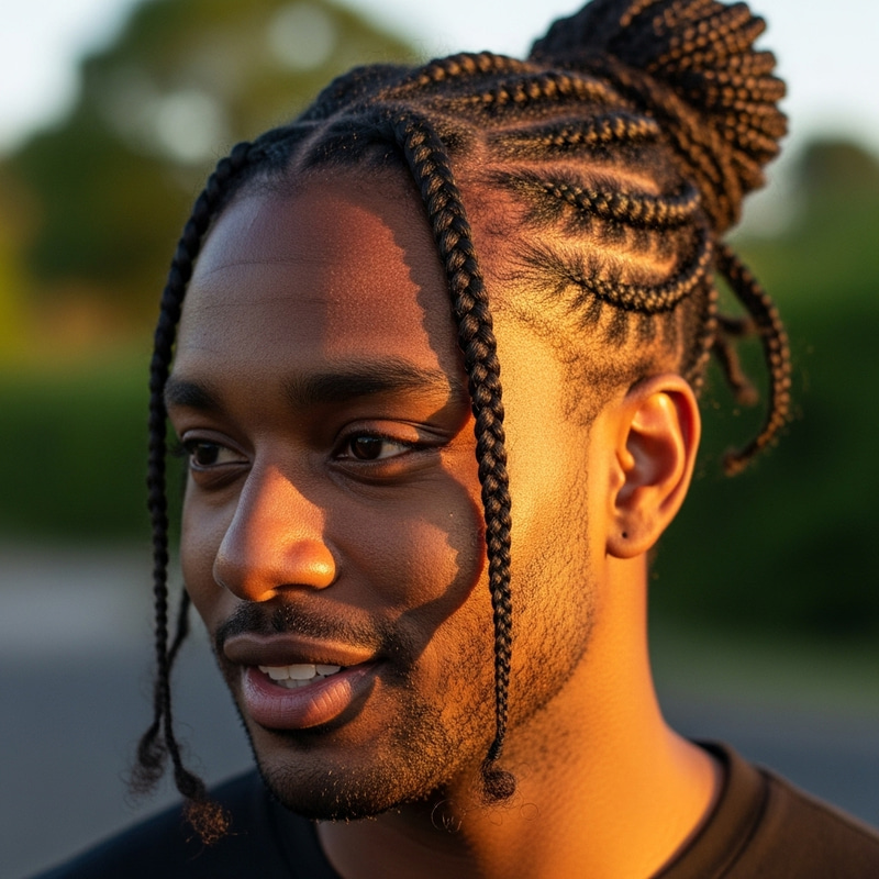 Handsome Black Man with Braided Hair | Hair Inspiration 2022 Handsome Black Man with Braided Hair | Hair Inspiration 2022