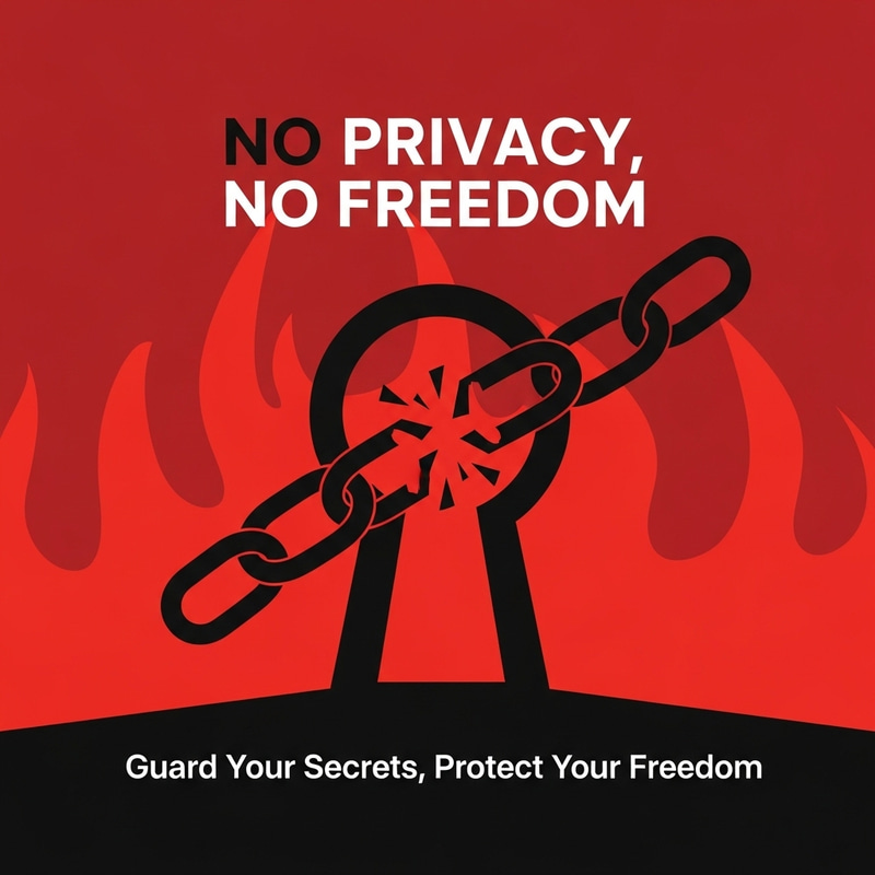 No Privacy, No Freedom - Modern Poster Design No Privacy, No Freedom - Modern Poster Design