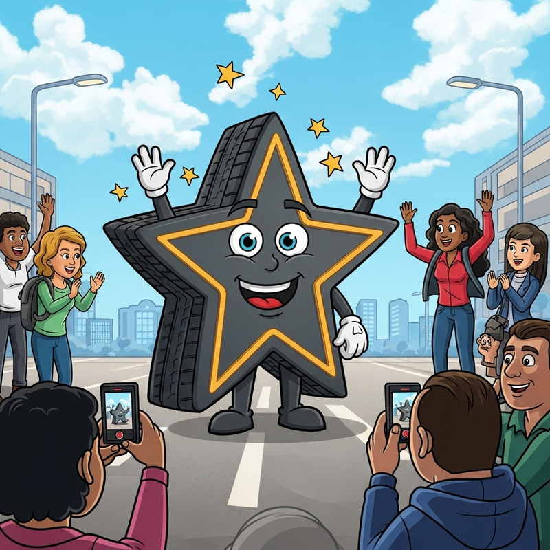 Star-shaped Tire - The Beloved Center of Attention