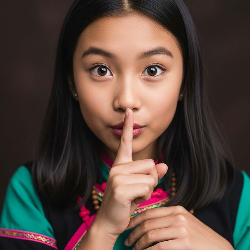 Intriguing Asian Woman Poster Design