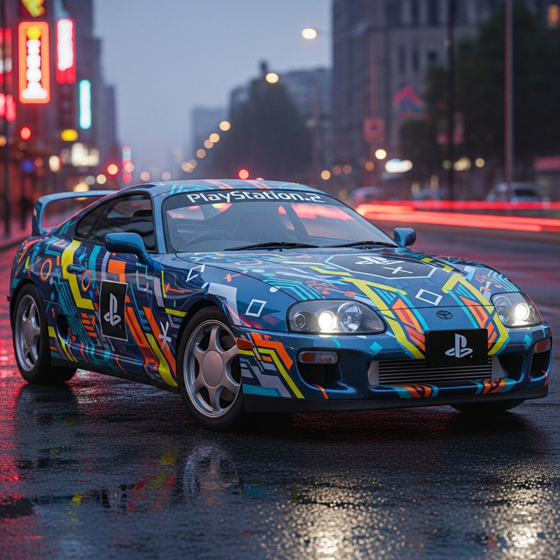 Toyota Supra with PS2 Graphics Toyota Supra with PS2 Graphics