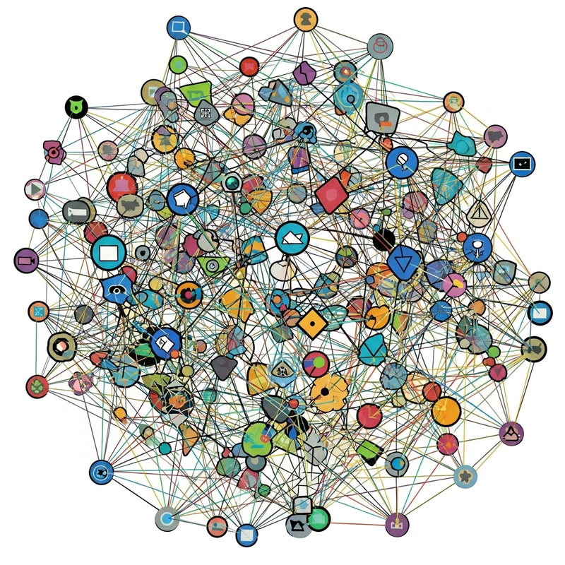 Abstract Backlink Network Visualization | Website Connections Abstract Backlink Network Visualization | Website Connections