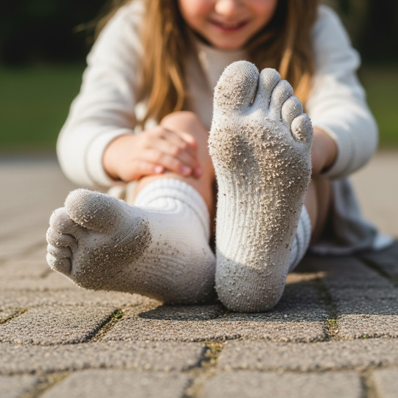 Girl with Dirty White Socks - Footwear Fashion Girl with Dirty White Socks - Footwear Fashion