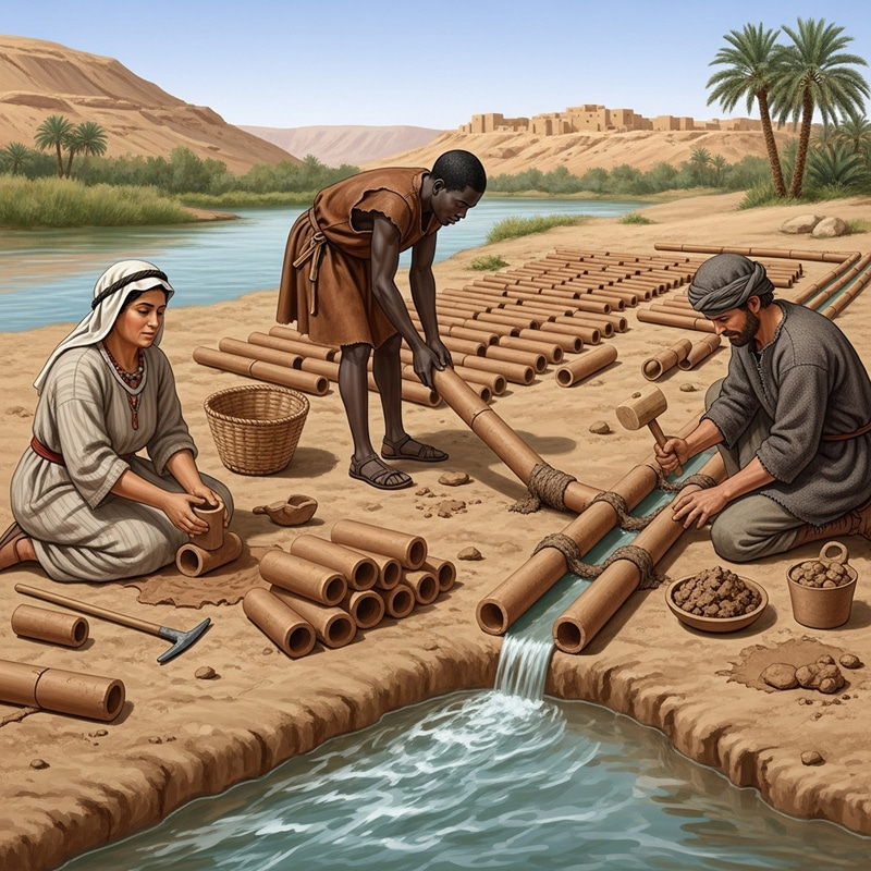 Ancient Plumbing: Evidence from 3000 B.C. Ancient Plumbing: Evidence from 3000 B.C.