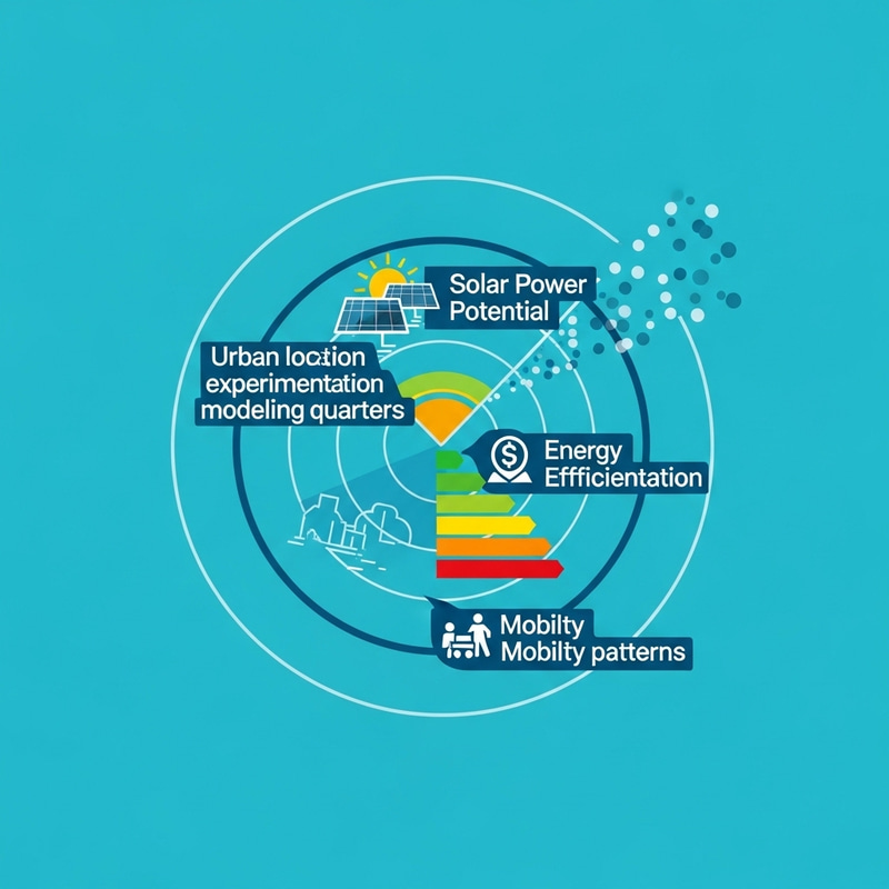Urban Radar: Solar, Energy Efficiency, Mobility Patterns