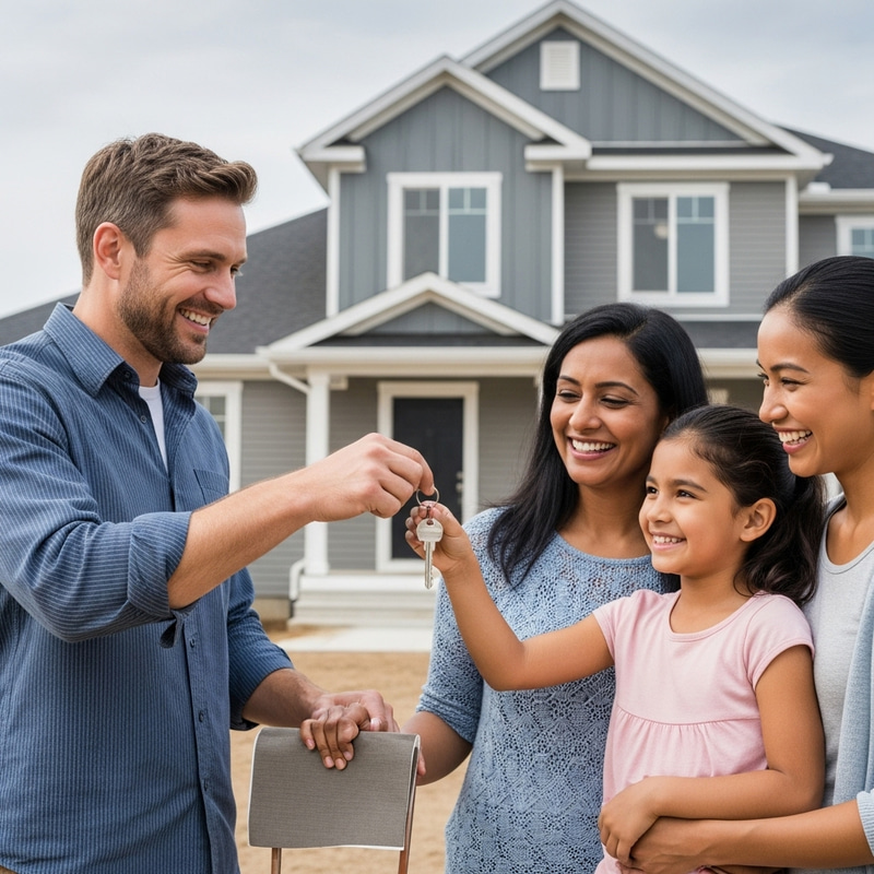 Happy Multiethnic Family Celebrating New Homeownership | Dream House Key Ceremony Happy Multiethnic Family Celebrating New Homeownership | Dream House Key Ceremony