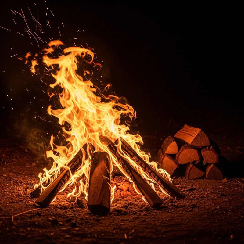 Blazing Fire: Intense Flames in Orange, Red, Yellow Blazing Fire: Intense Flames in Orange, Red, Yellow
