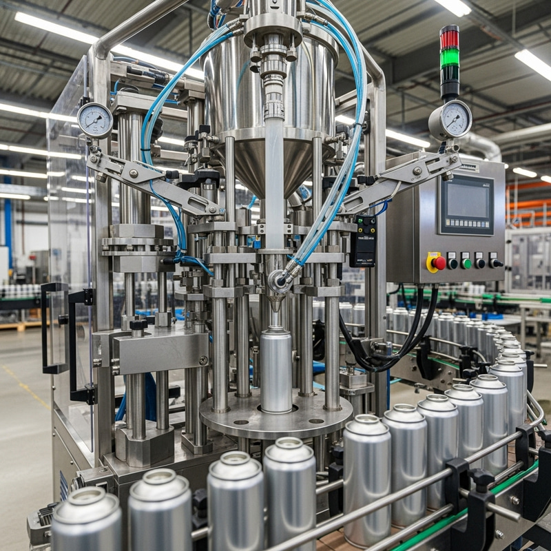 Industrial Spray Can Filling Machine | Atomizer Filler