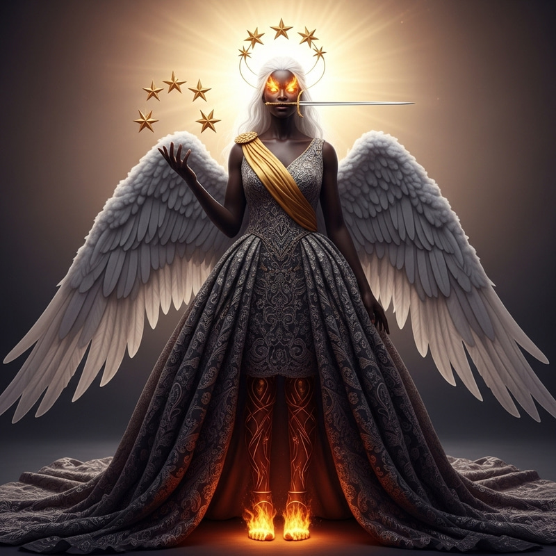 Radiant Black Woman: A Vision of Divine Revelation 1