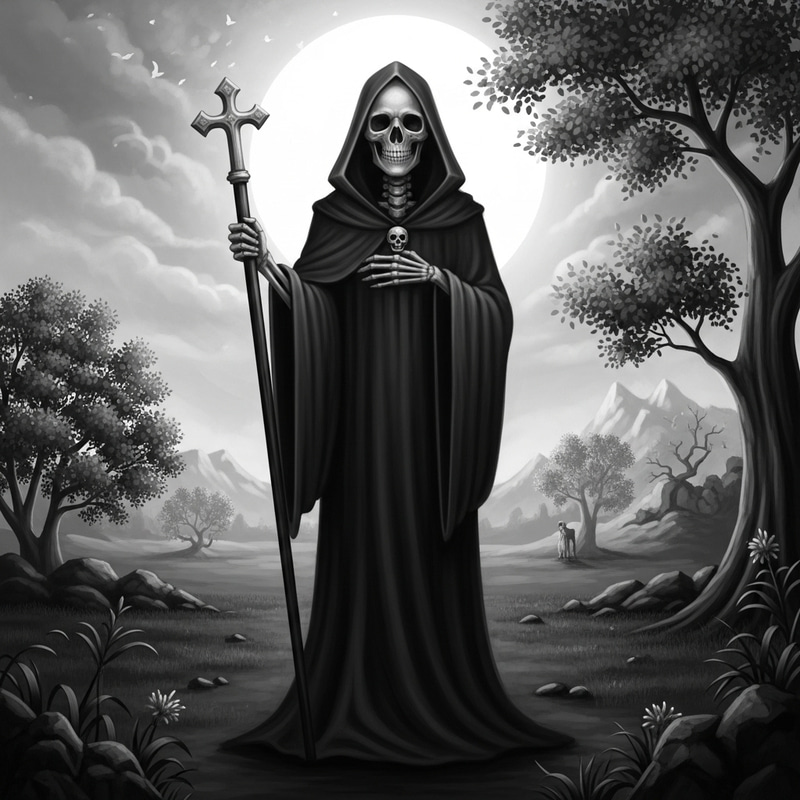 Ethereal Depiction of Death: Surreal Landscape Inspired by Dali