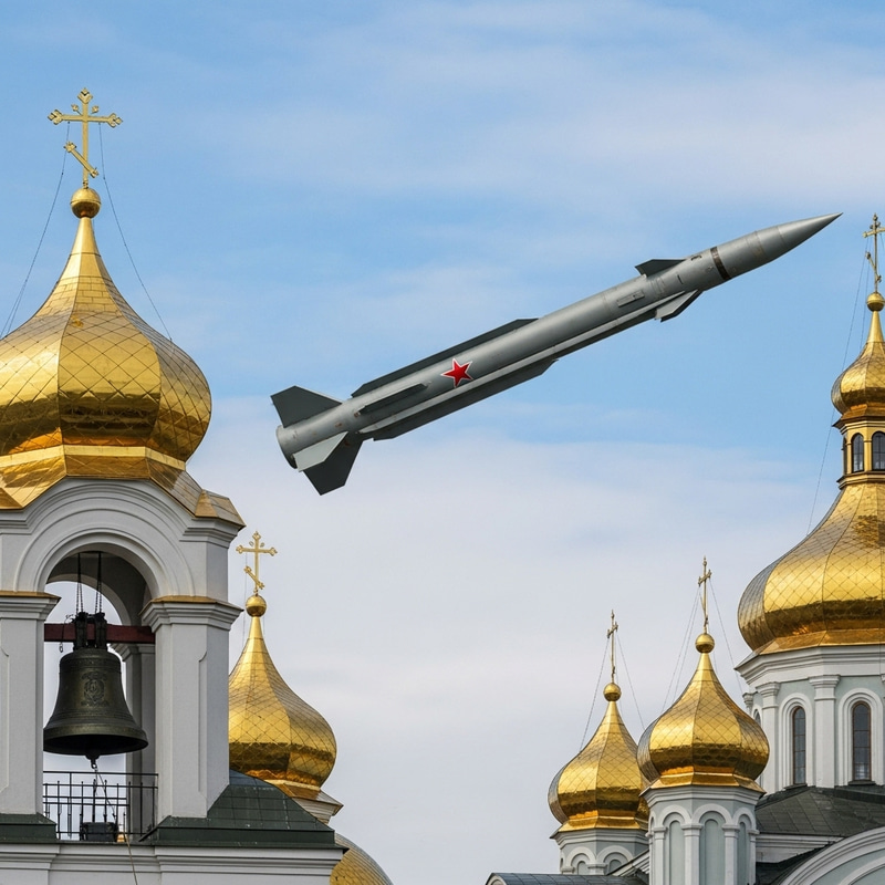 Russian Missile Flies Among Ukrainian Churches and Nears Bells Russian Missile Flies Among Ukrainian Churches and Nears Bells