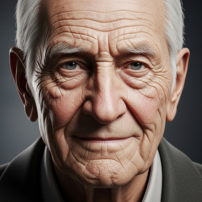 Old Man Portrait - Wisdom Captured in Detail Old Man Portrait - Wisdom Captured in Detail