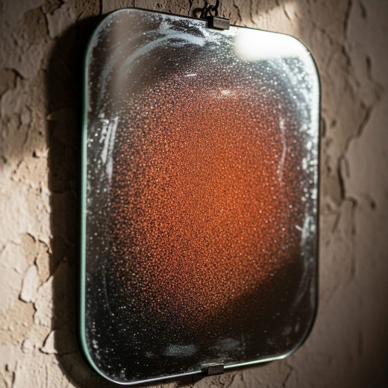 Vintage Mirror with Dust - Surreal Time Trap Vintage Mirror with Dust - Surreal Time Trap