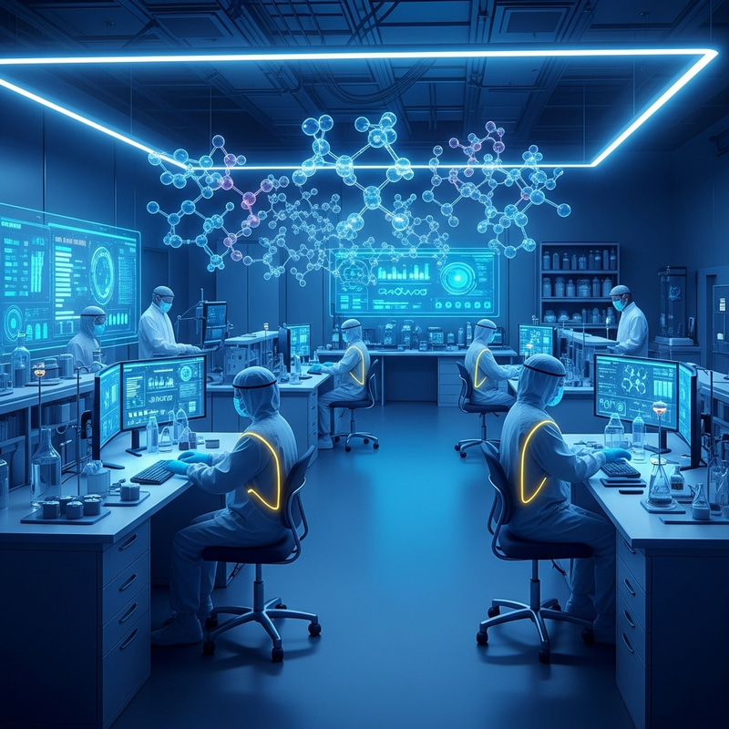 Futuristic Research Lab - Cutting-Edge Technology & Scientists