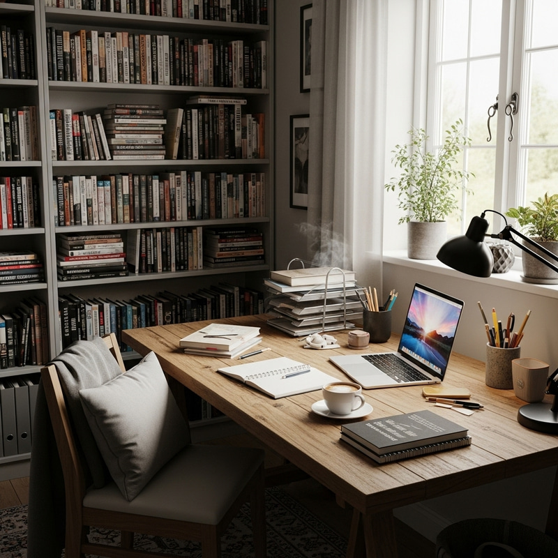 Cozy Home Office Setup for Studying | Workspace Inspiration
